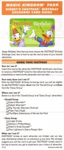 Fastpass Birthday Exchange Card Guide