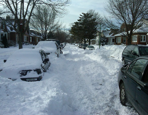 Our street after the storm