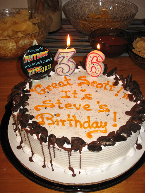 Ice Cream Cake, complete with that old button!