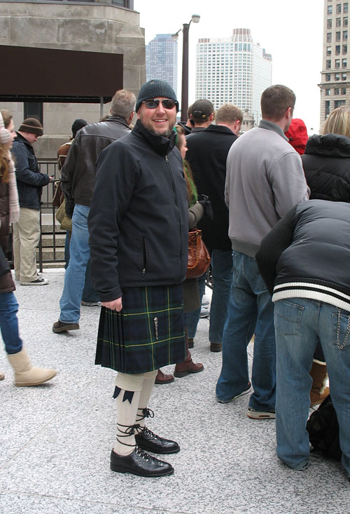 Our friend Bryan wore his kilt