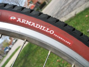 Armadillo is Specialized's Kevlar-reinforced brand