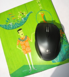 My new Logitech mouse, at home in the Tiki Room