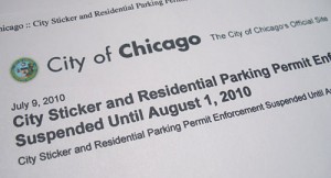 Chicago extended sticker deadline twice due to problem