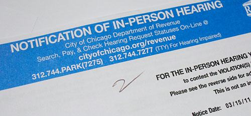 In-Person Hearing Confirmation Mailing