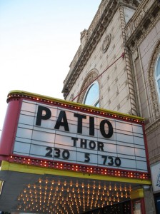 Marquee on the Patio Theater