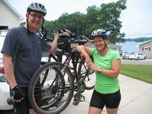 Steve & Karen get ready to ride!