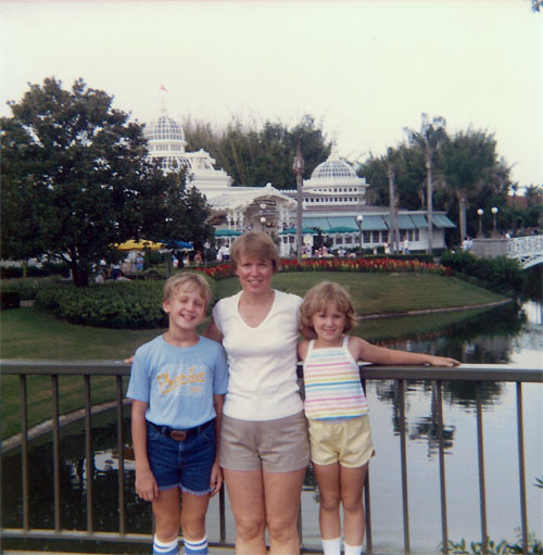 Steve, Mom, & Karen at the Crystal Palace (1985)