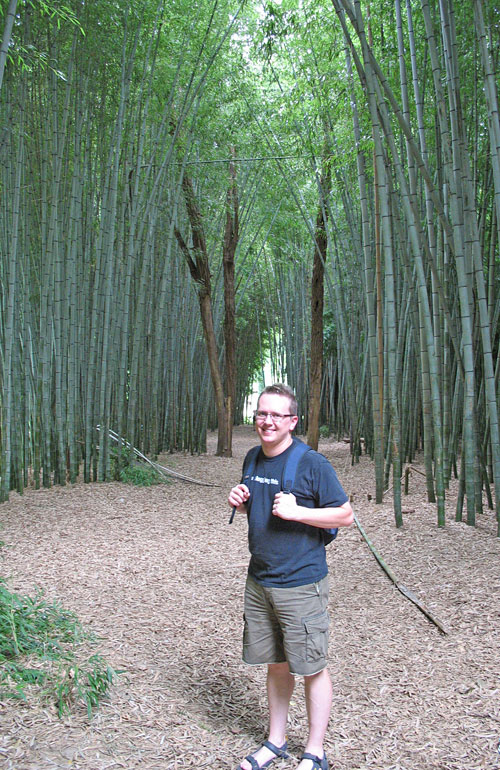 Steve finds a bamboo forest!