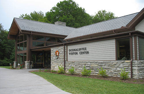 Brand new Oconaluftee Visitor Center