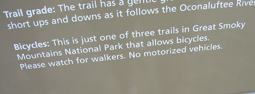 Not Bike Friendly: Great Smoky Mountains National Park