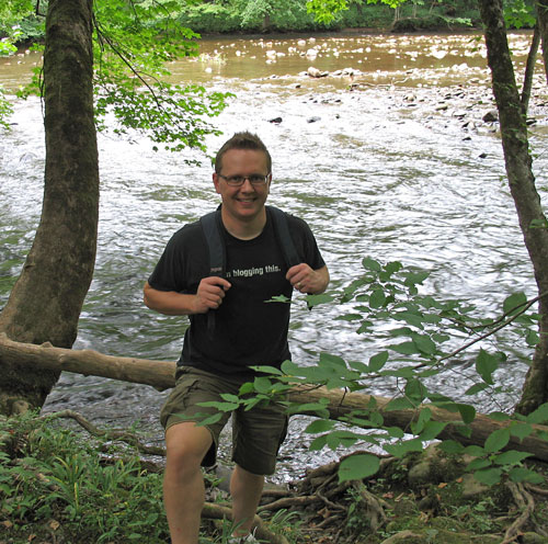 Steve pauses for a photo before attempting a backflip dive