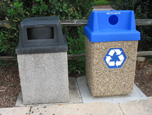 North Carolina Rest Area Trash Can