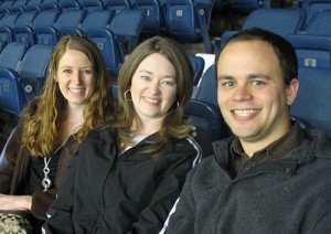 Megan, Amy, & Branden... and a lot of empty seats