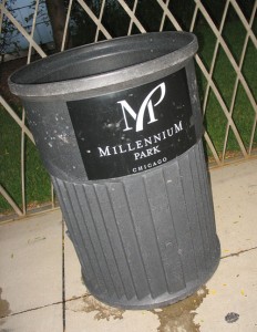 Millennium Park trash can