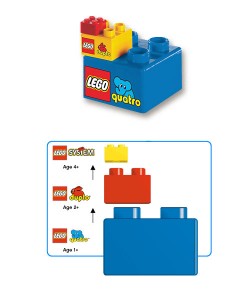 How LEGO Quatro stacks up... literally!