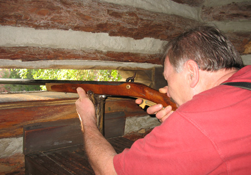 Dad sets up a shot (2009)