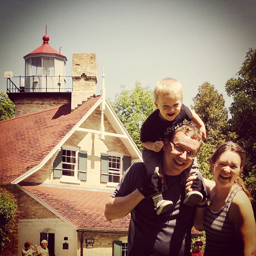 Hanging out at Eagle Bluff Lighthouse