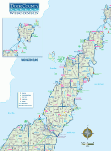 Map of Door County